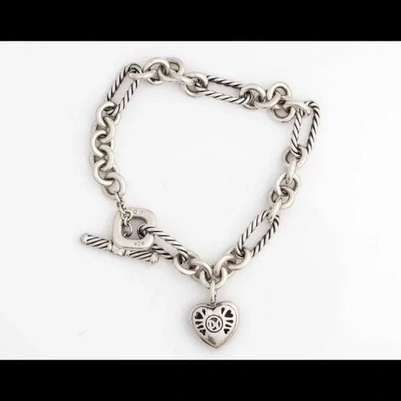 David yurman diamond heart bracelet - Picture 2 of 4